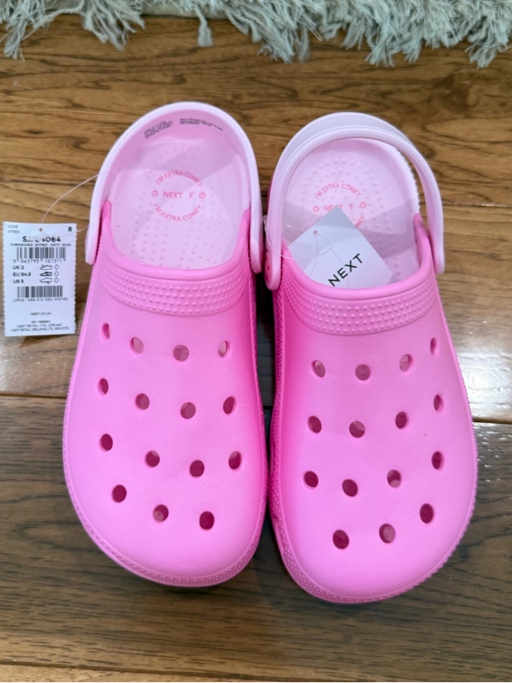 NEXT Kids Pink Slip-On Clogs